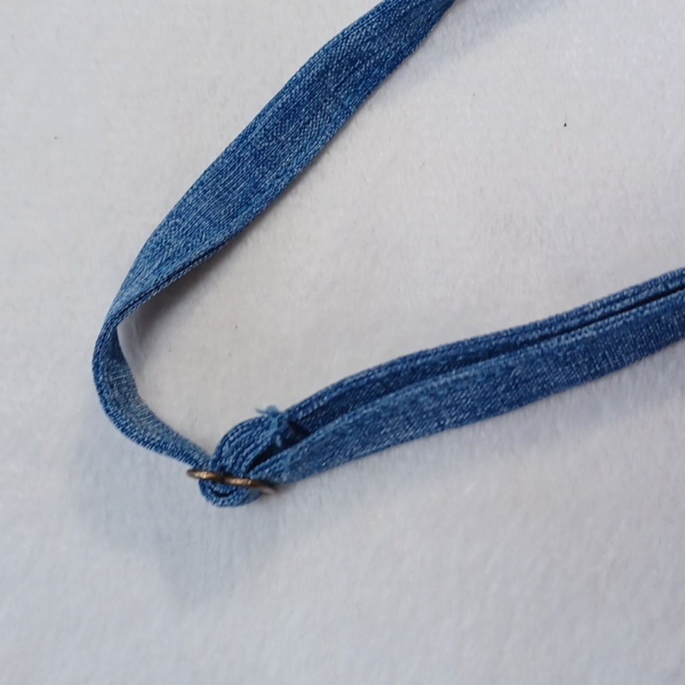 love by chesley chambray prairie smocked sundress button front spaghetti strap l - Picture 10 of 14